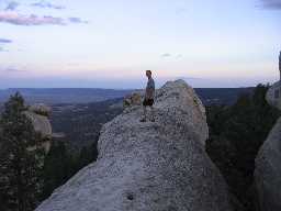 On the rocks at Tooth Ridge Camp